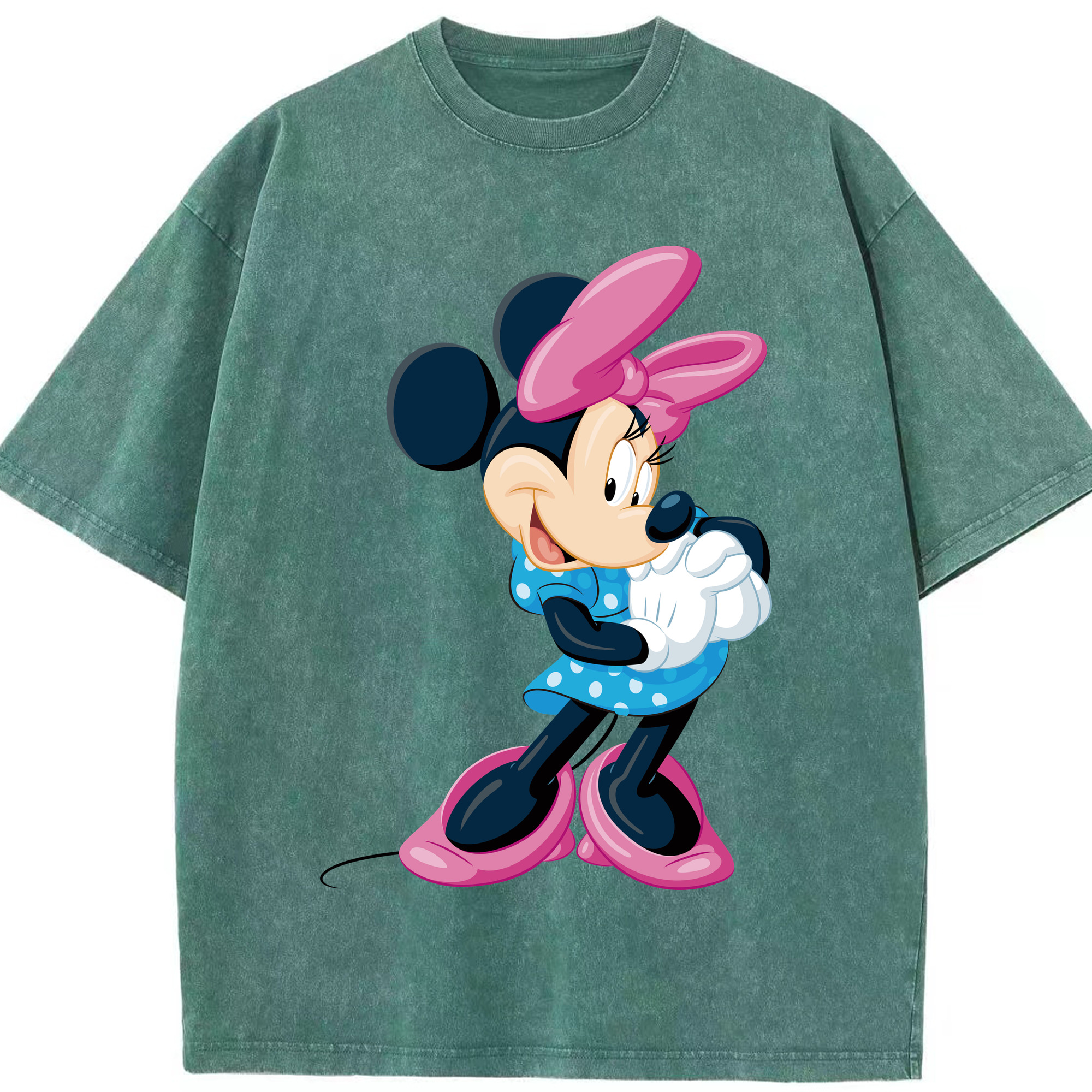 （画像用） ミッキーマウス Mickey Mouse 綿100% ヴィンテージ風 半袖Tシャツ（フロントプリント）